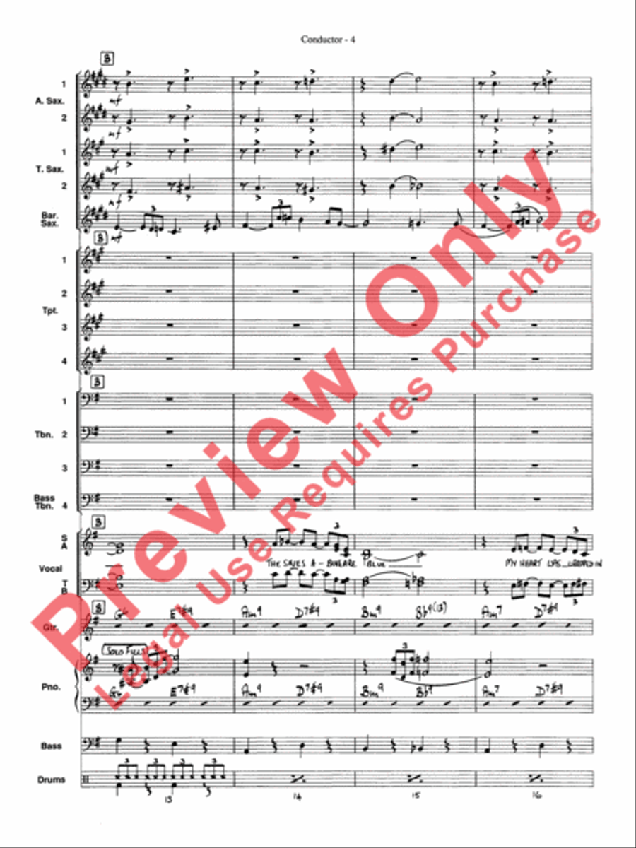 At Last Jazz Ensemble scores gallery preview page 6