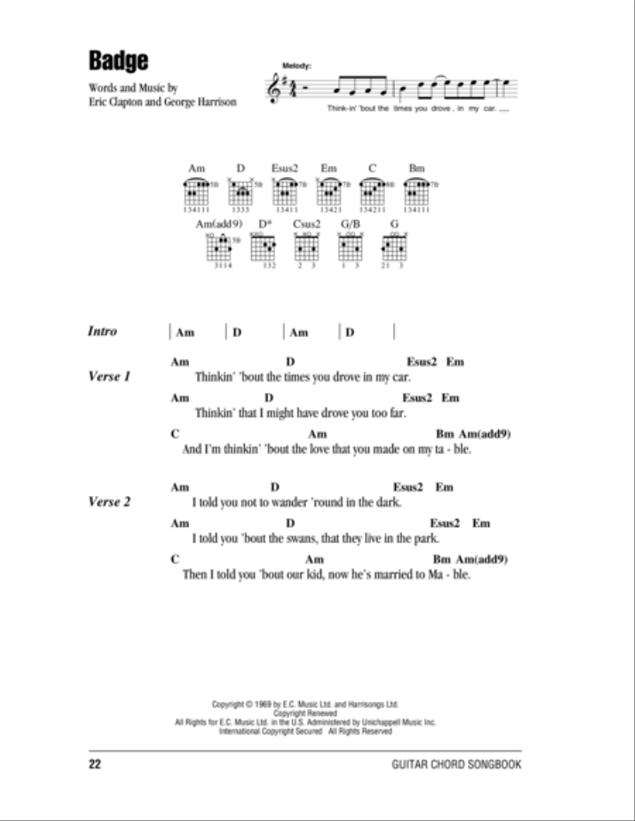 Badge Acoustic Guitar scores gallery preview page 1