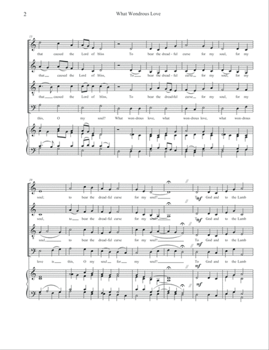 What Wondrous Love Is This 4-Part scores gallery preview page 3