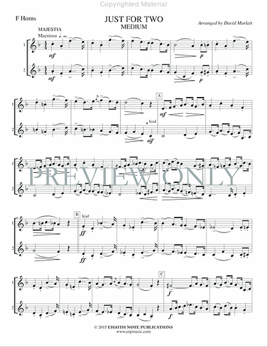 Just for Two Medium Just for Two Medium Small Ensemble scores gallery preview page 3