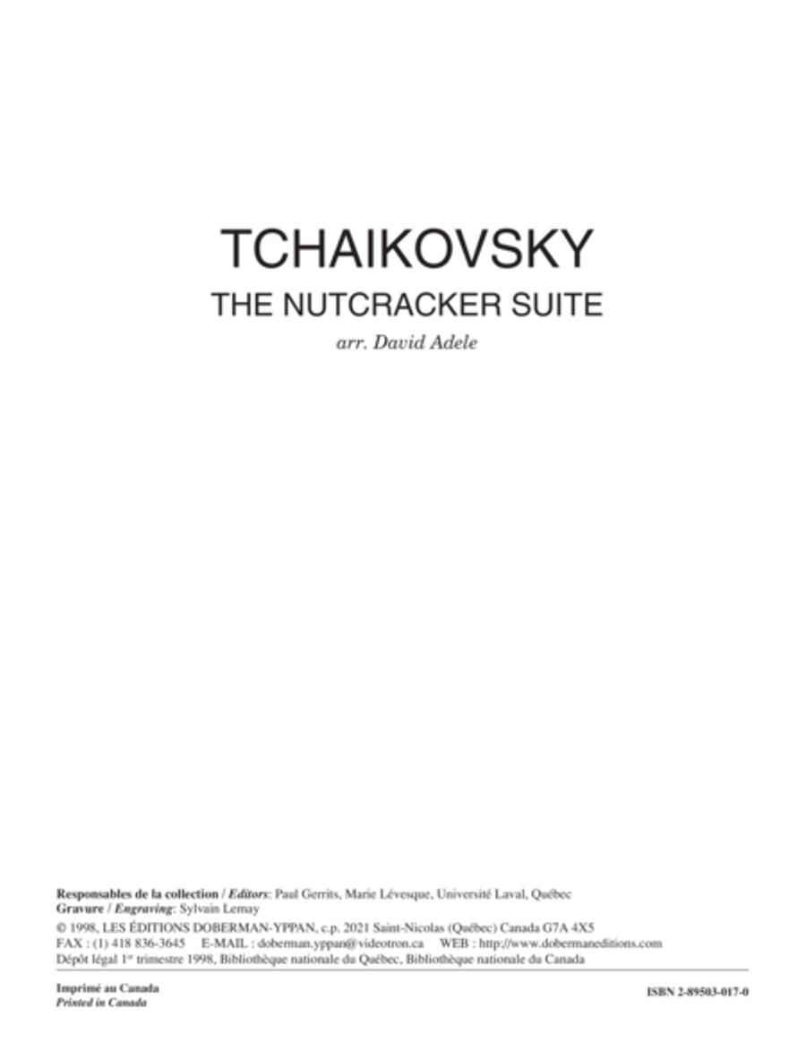 The Nutcraker Suite Guitar Ensemble scores gallery preview page 1
