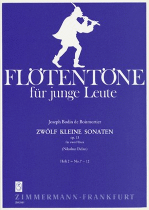 Book cover for 12 Short Sonatas Op. 13 Heft 2
