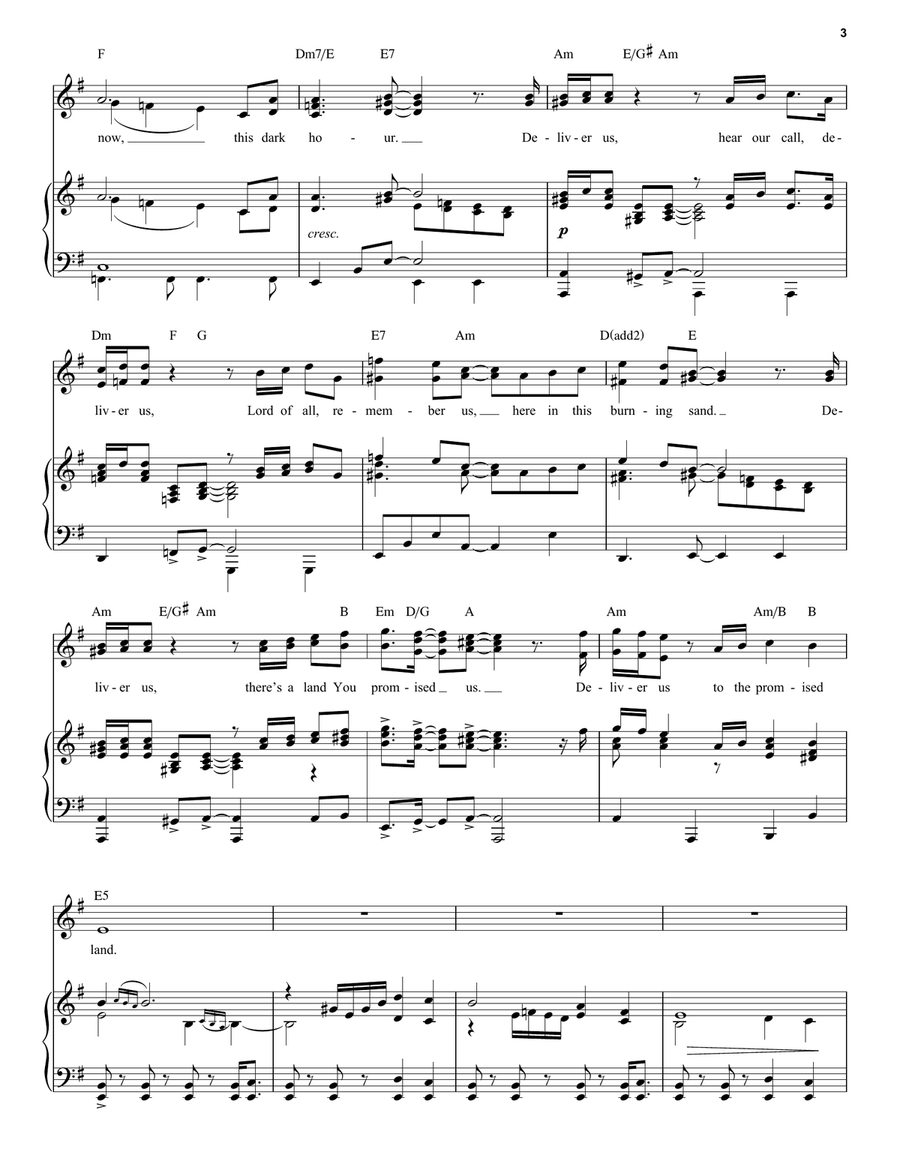 Deliver Us (from The Prince Of Egypt: A New Musical) Voice scores gallery preview page 3