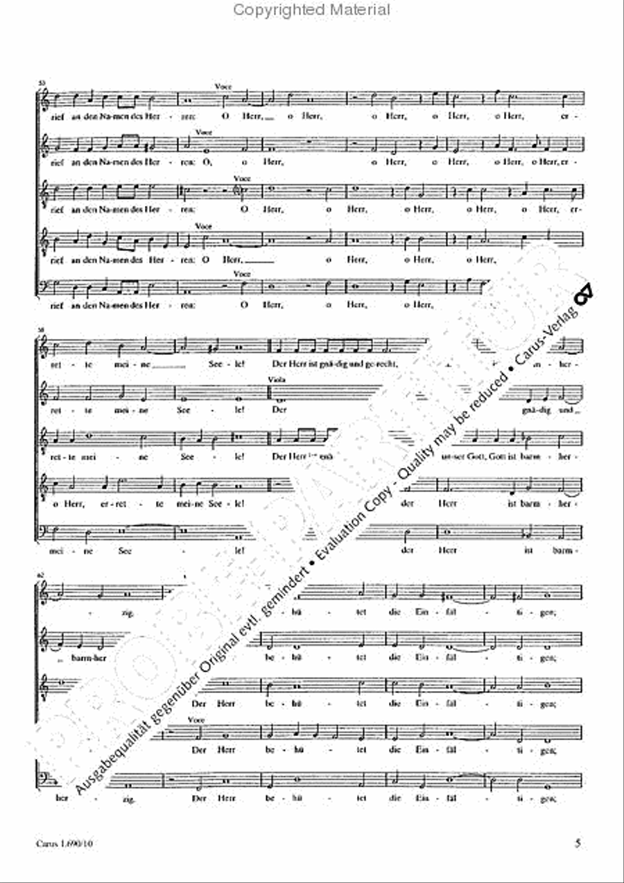 Psalm 116 SATTB scores gallery preview page 6