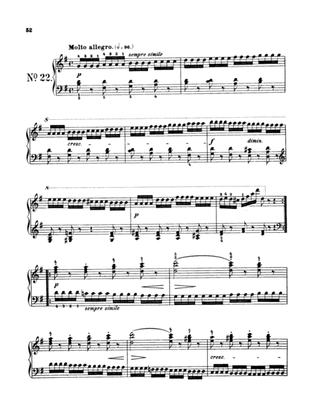 Czerny: School of Velocity, Op. 299 No. 22