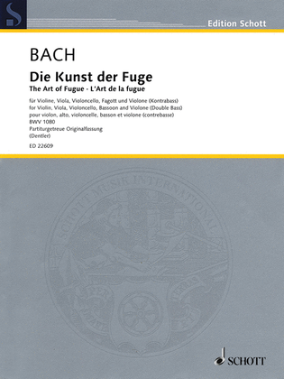Book cover for The Art of Fugue BWV 1080