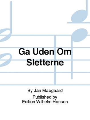 Book cover for Gå Uden Om Sletterne