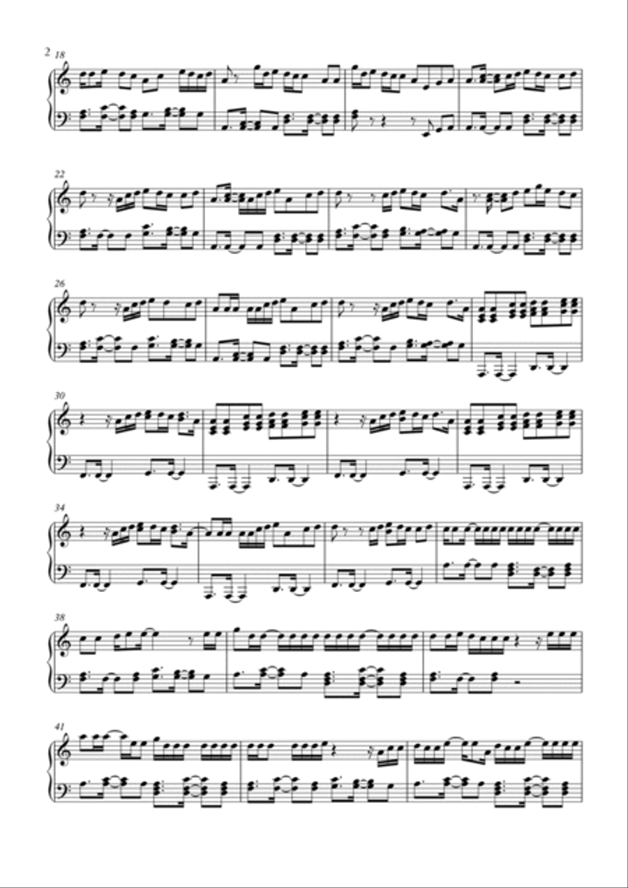 Shape Of You Piano Solo scores gallery preview page 2