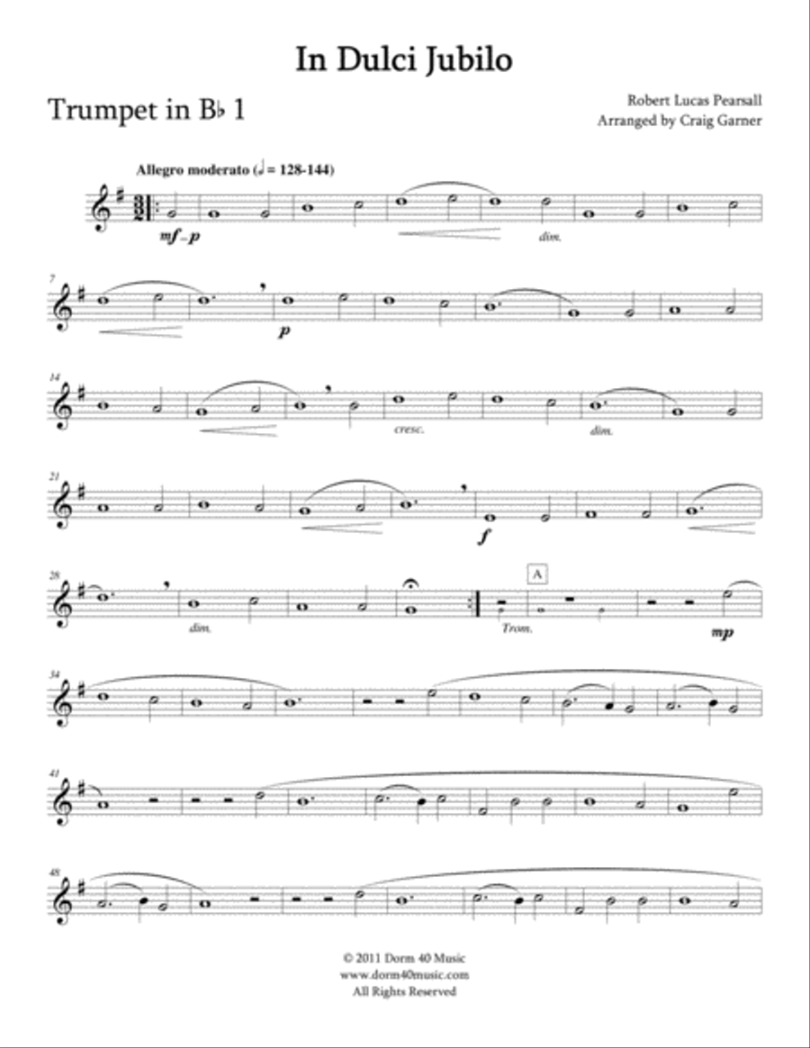 In dulci jubilo Brass Ensemble scores gallery preview page 6