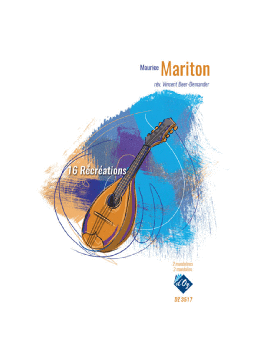 16 Récréations 16 Récréations Mandolin scores gallery preview page 1