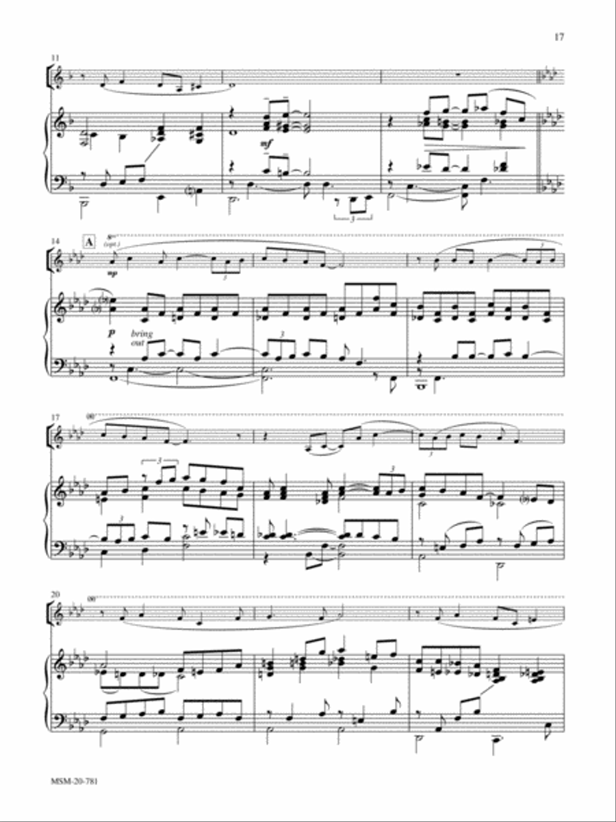 Down by the Riverside: Six Songs for Clarinet and Piano Clarinet Solo scores gallery preview page 7