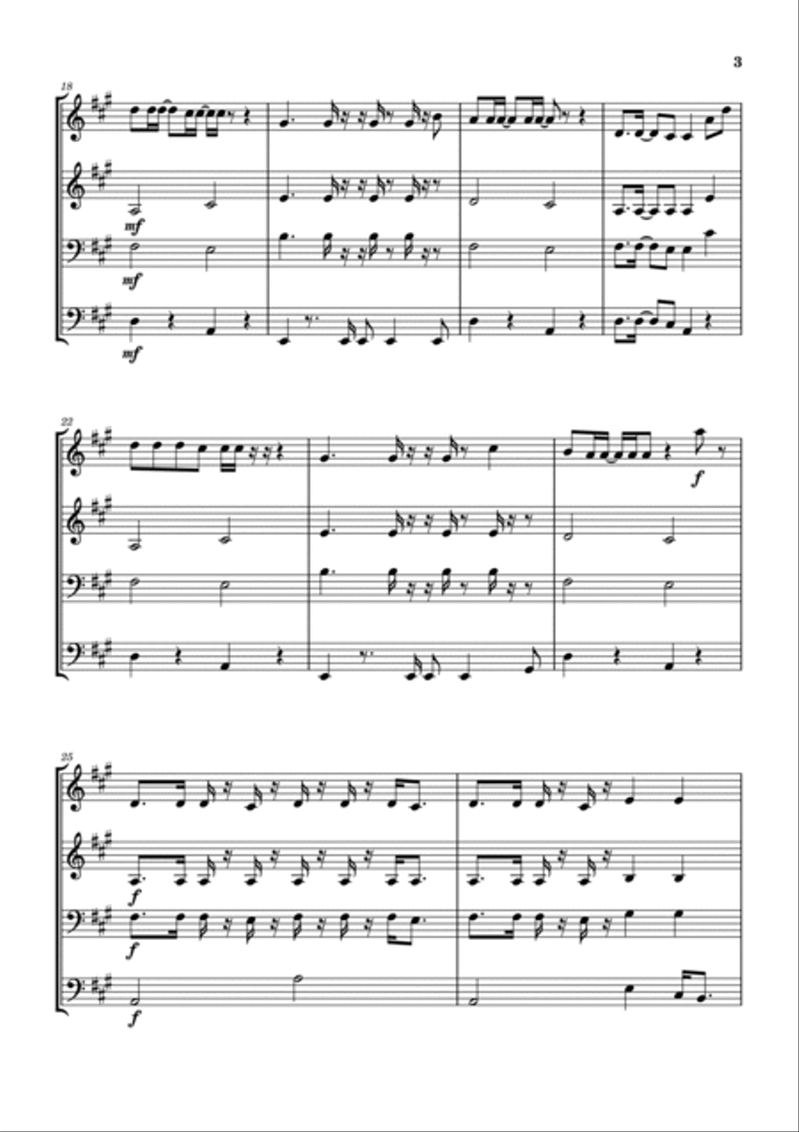 Lawyers, Guns And Money Brass Ensemble scores gallery preview page 4