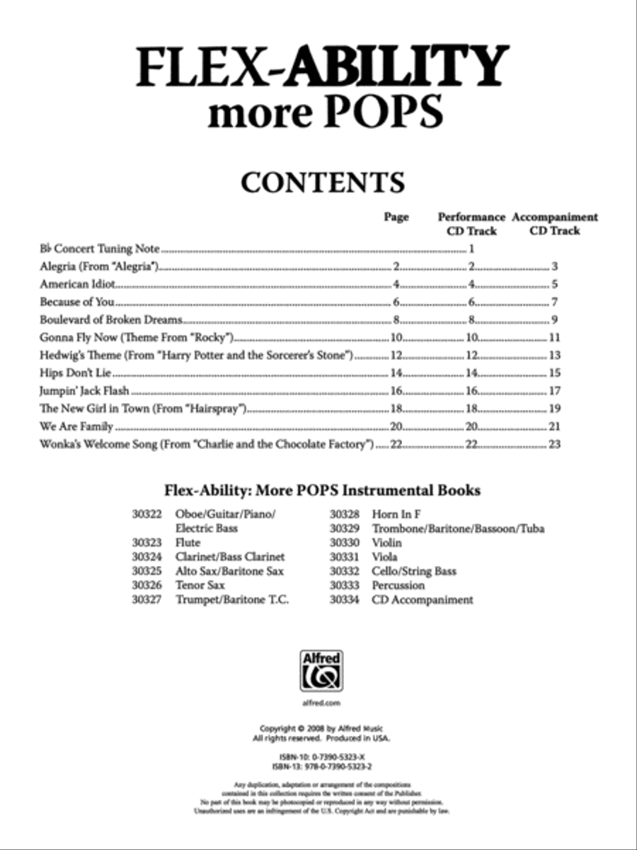 Flex-Ability More Pops -- Solo-Duet-Trio-Quartet with Optional Accompaniment Small Ensemble scores gallery preview page 2