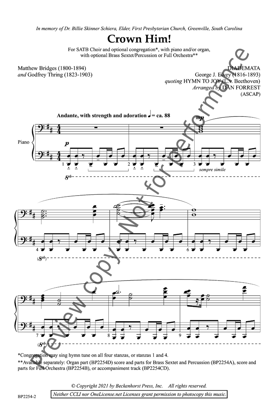 Crown Him! 4-Part scores gallery preview page 3