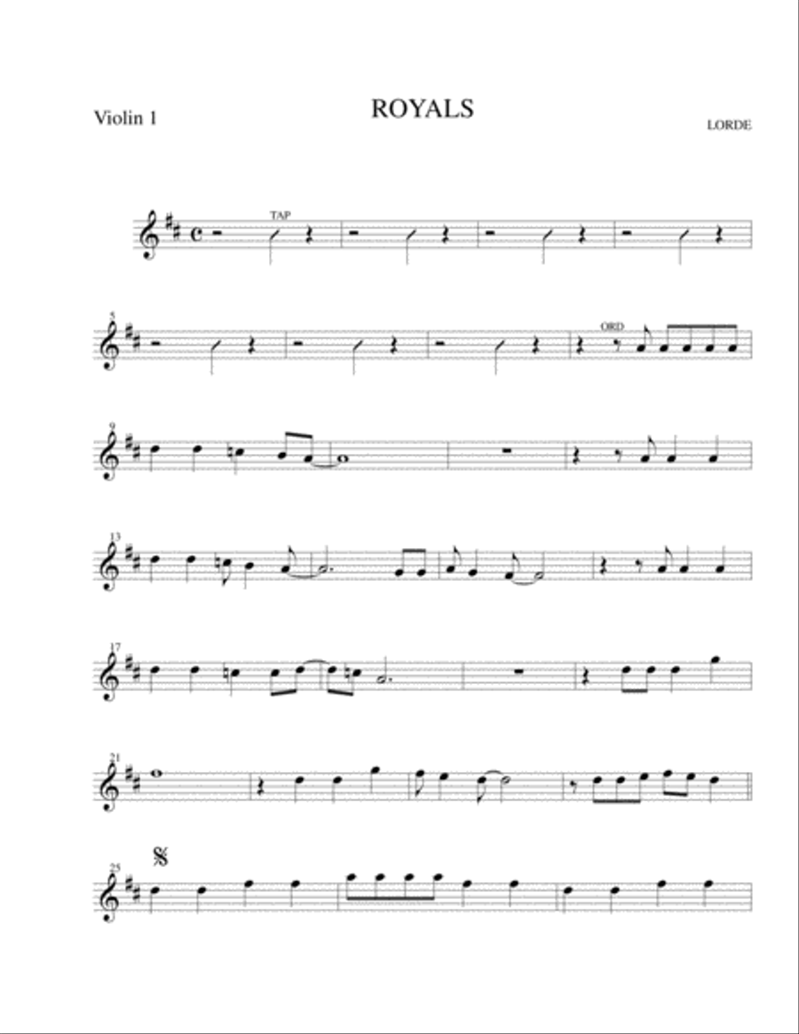 Royals String Trio scores gallery preview page 1