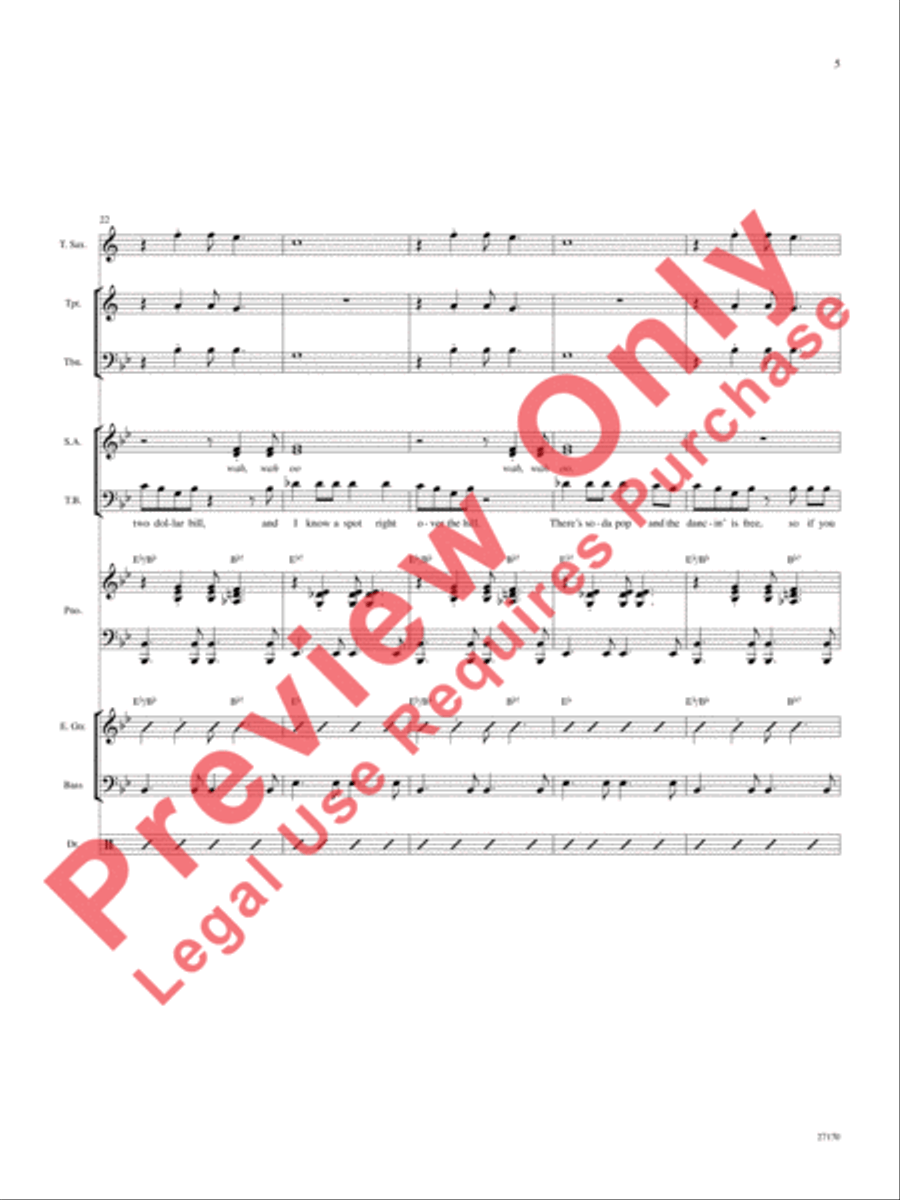 Hey, Good Lookin' Choir scores gallery preview page 6