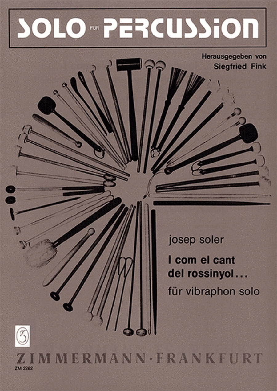 I com el cant del rossinyol Vibraphone scores gallery preview page 1