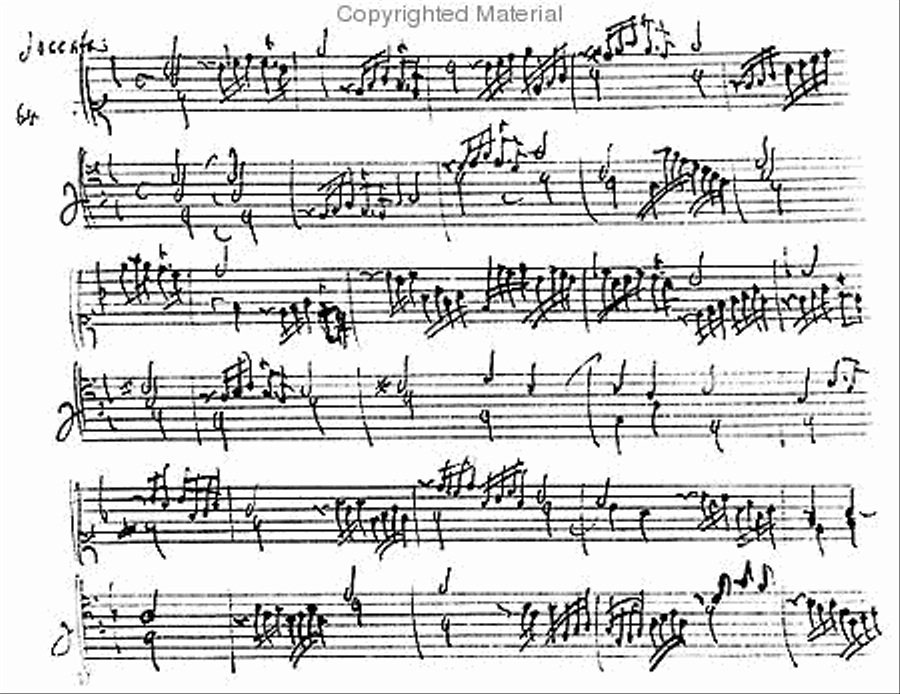 Keyboard works - Part 2. Autograph MS, 1702. Harpsichord scores gallery preview page 3