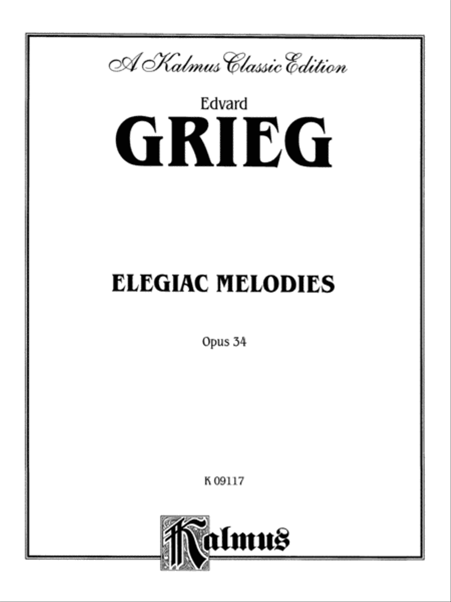Elegiac Melodies, Op. 34 Piano Accompaniment scores gallery preview page 2