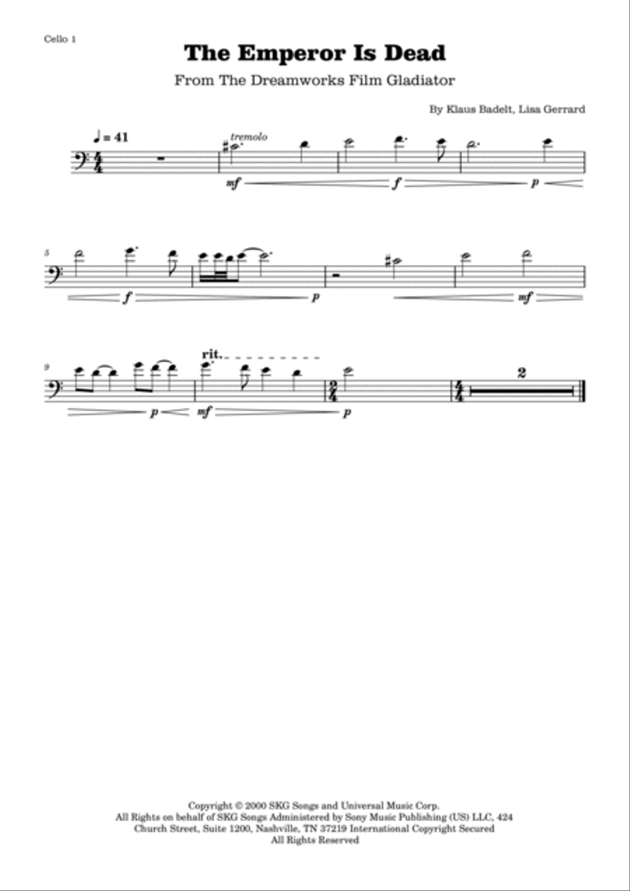 The Emperor Is Dead String Duet scores gallery preview page 2