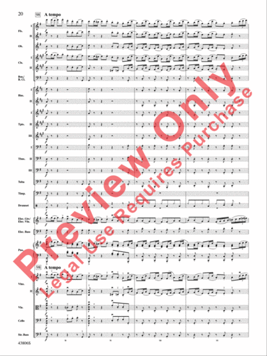 A Mad Russian's Christmas Full Orchestra scores gallery preview page 21