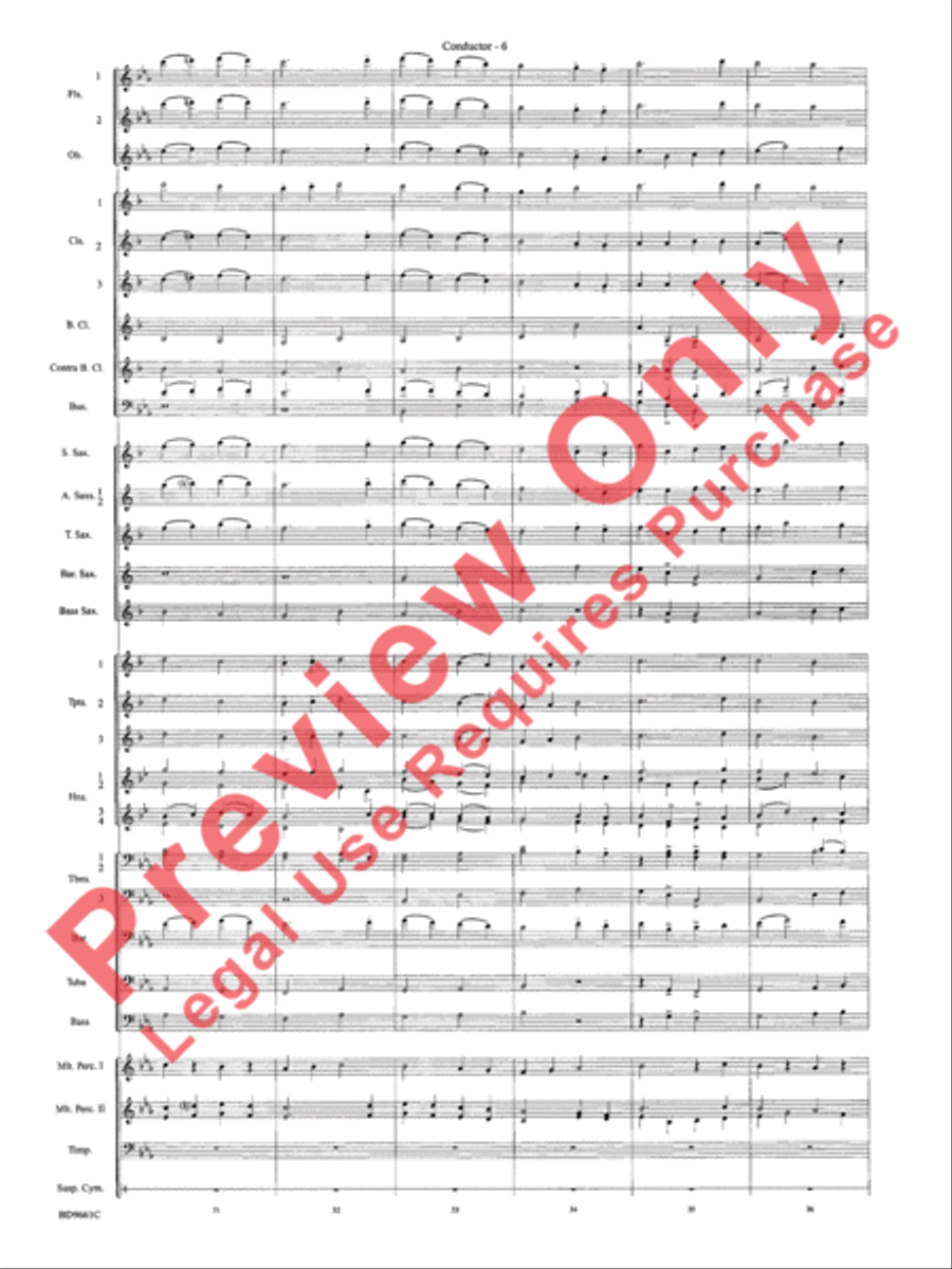 The Sussex Mummers' Christmas Carol Concert Band scores gallery preview page 9