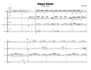 Gimme Gimme - Drumline Cadence