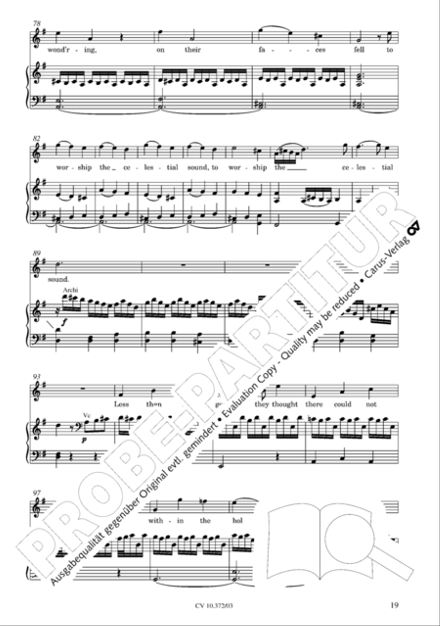 Ode for St. Cecilias Day 4-Part scores gallery preview page 20