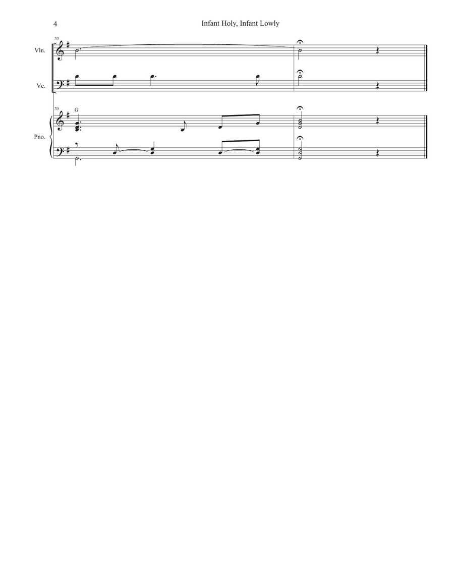 Infant Holy, Infant Lowly (with 