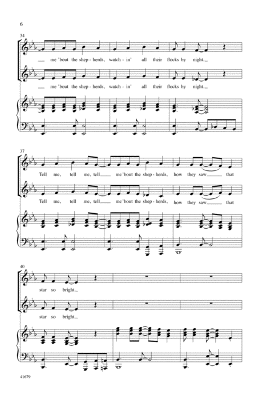 Tell Me, Tell Me! Tell Me, Tell Me! Choir scores gallery preview page 5