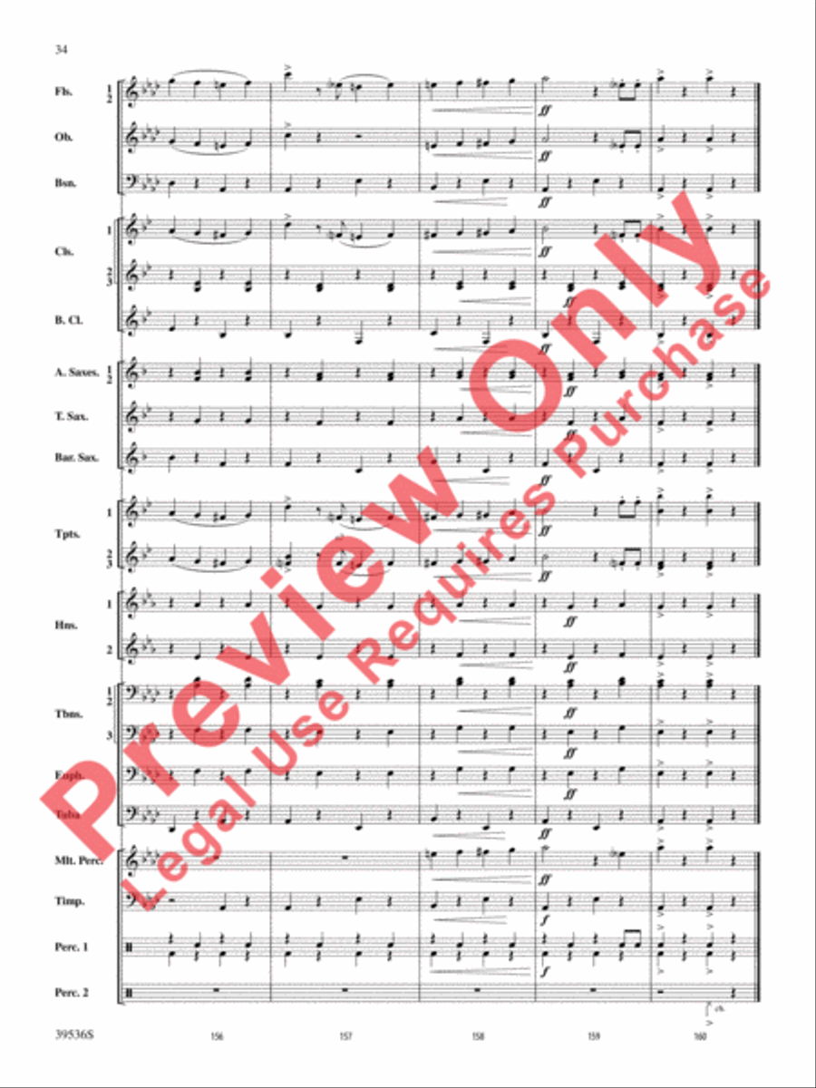 Screamers! Screamers! Concert Band scores gallery preview page 35