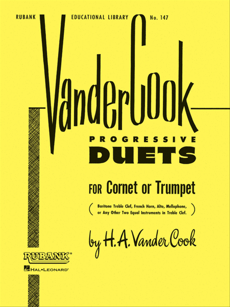 Vandercook Progressive Duets for Cornet or Trumpet Brass Duet - Sheet Music