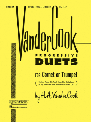 Book cover for Vandercook Progressive Duets for Cornet or Trumpet