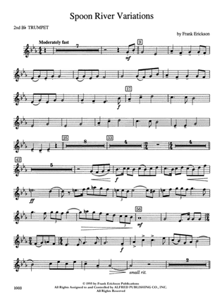 Spoon River Variations: 2nd B-flat Trumpet