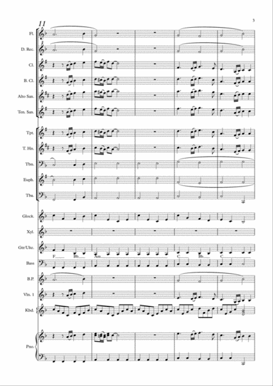 Chiquitita Large Ensemble scores gallery preview page 3