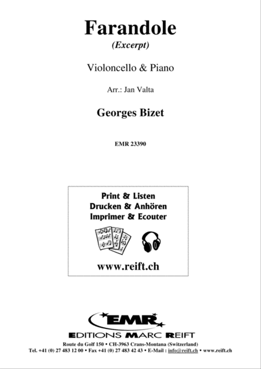 Farandole Piano Accompaniment scores gallery preview page 1