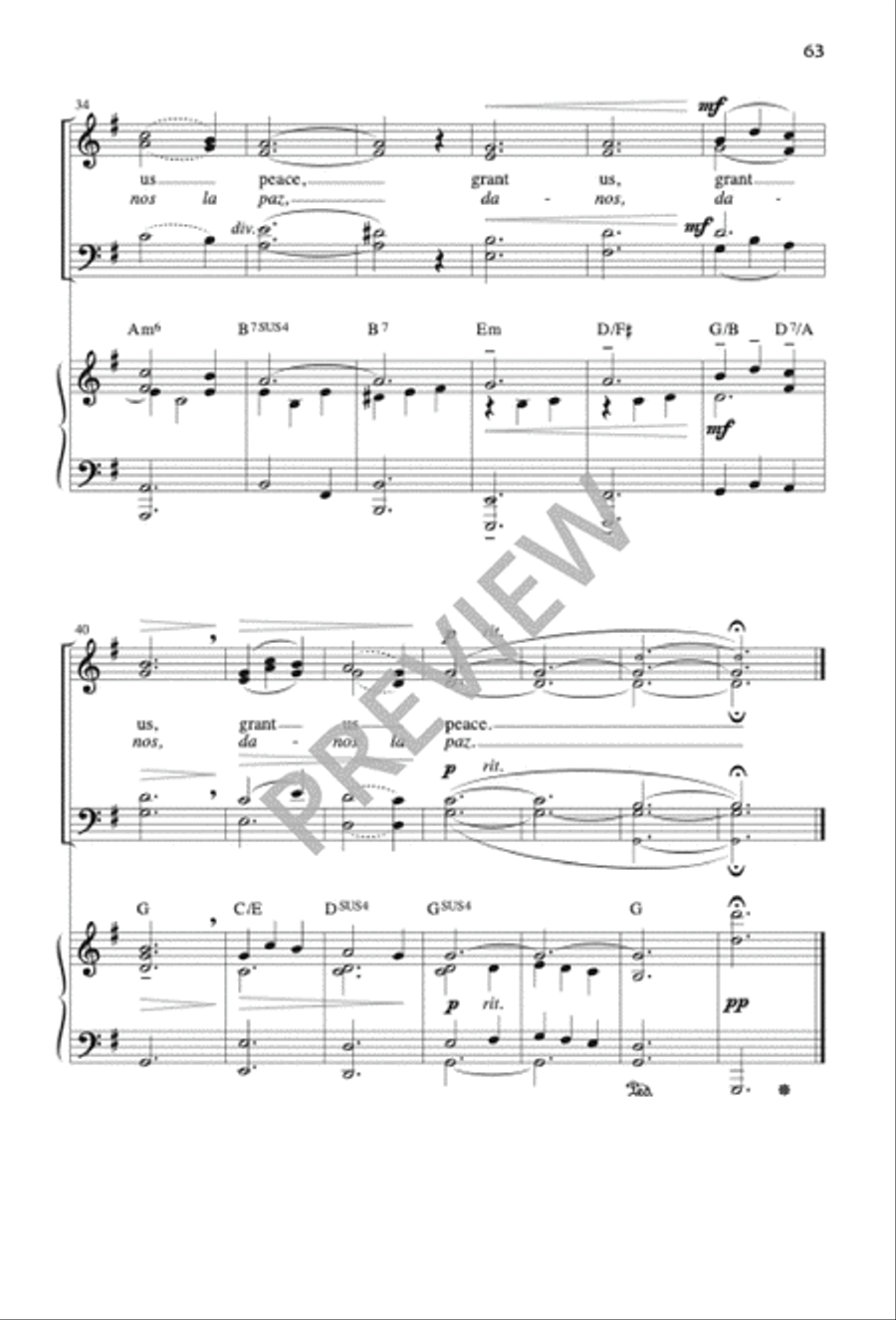 Mass of the Sun of Justice / Misa Sol de Justicia 4-Part scores gallery preview page 62