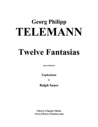 Book cover for Twelve Fantasias for Euphonium