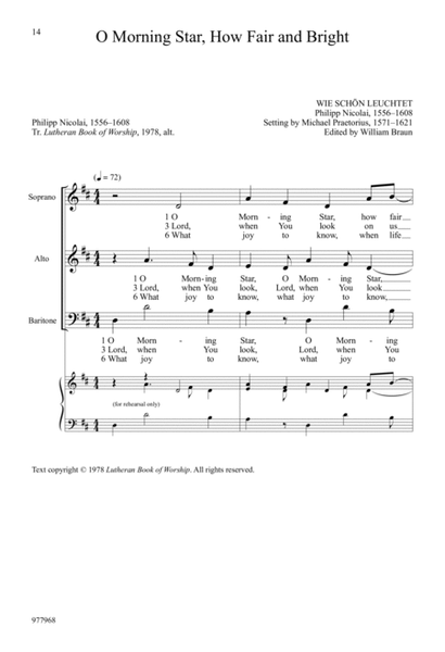 Praetorius Chorales for SAB Choir, Volume 1 image number null