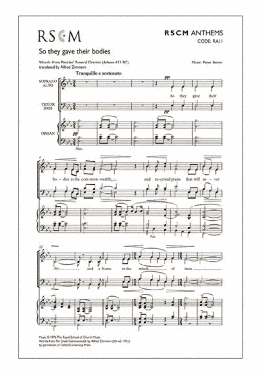 So they gave their bodies 4-Part scores gallery preview page 1