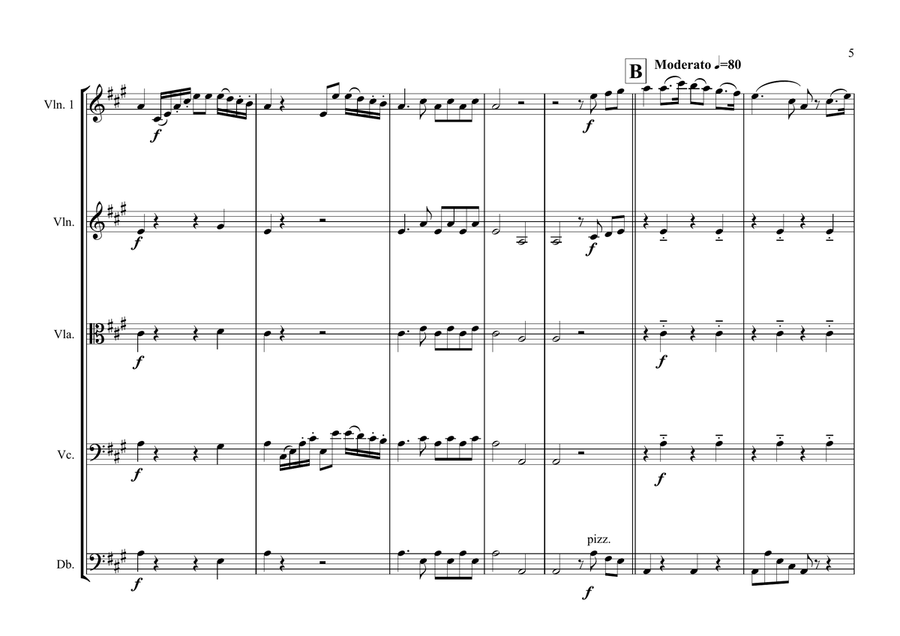 Argentinian National Anthem for String Orchestra (World National Anthem Series) String Quartet scores gallery preview page 5