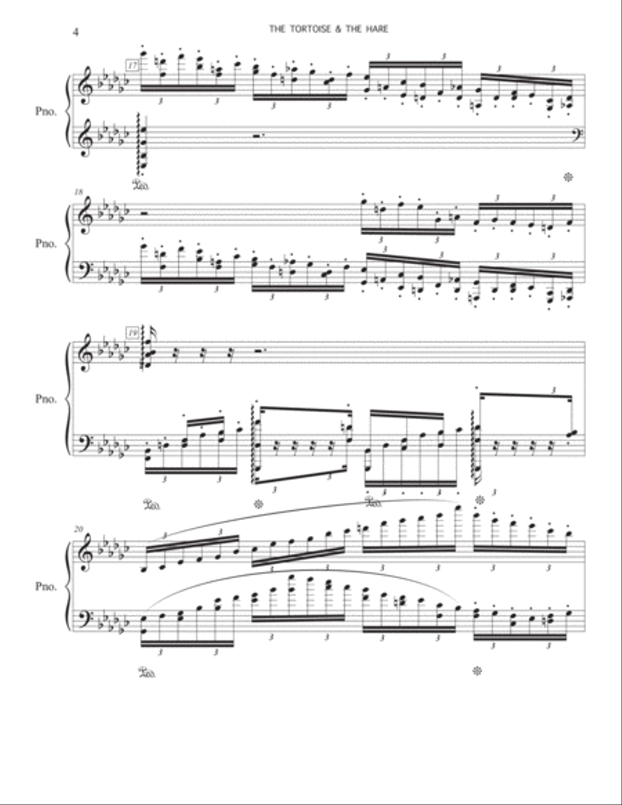 The Tortoise and the Hare Piano Solo scores gallery preview page 4