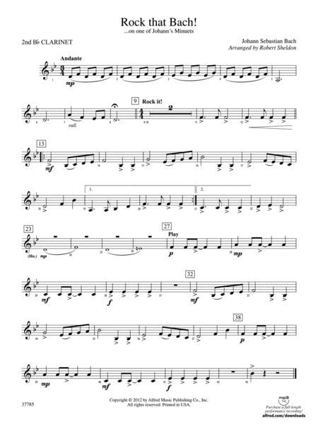 Rock That Bach!: 2nd B-flat Clarinet