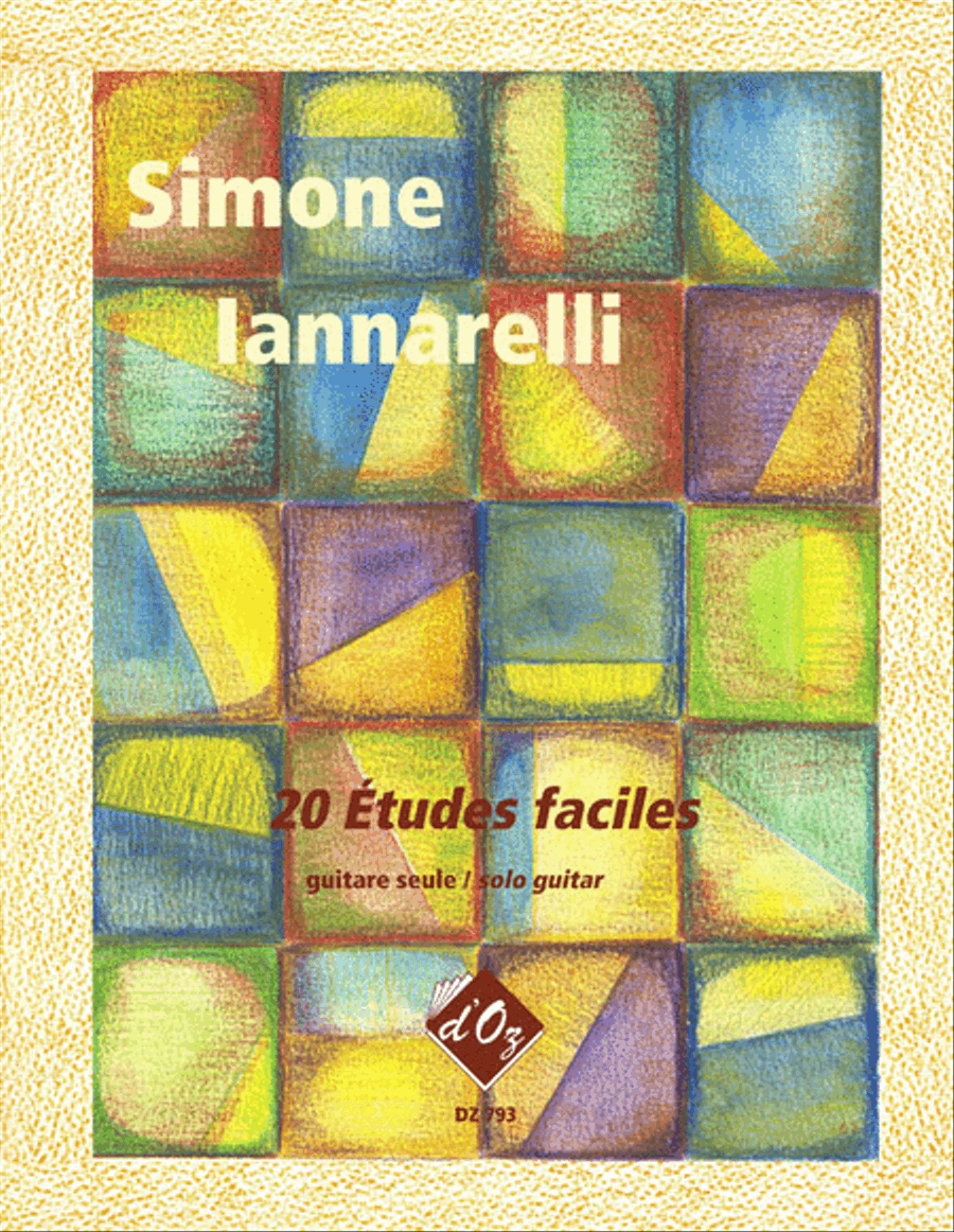 20 études faciles Classical Guitar scores gallery preview page 1