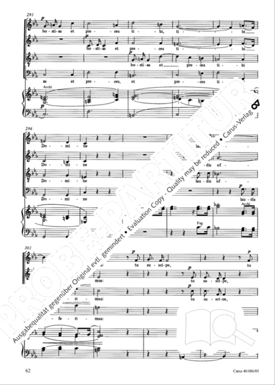 Requiem in C minor 4-Part scores gallery preview page 63
