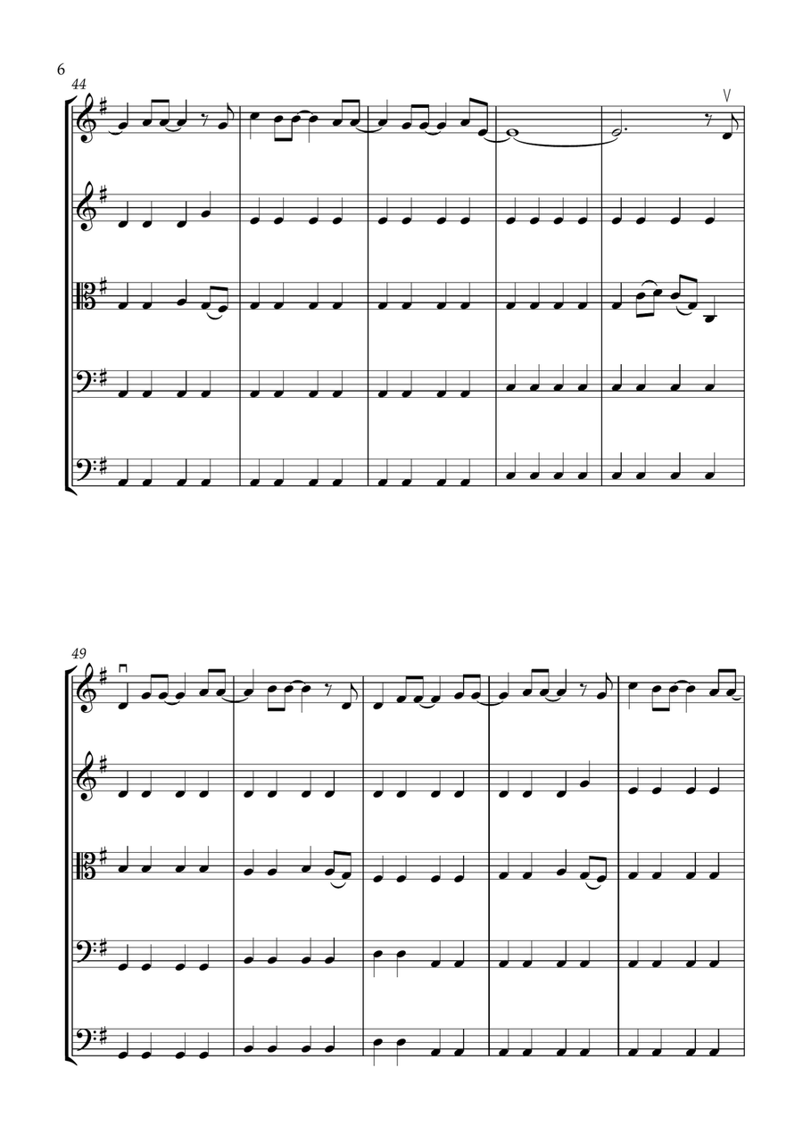 A Million Dreams String Orchestra scores gallery preview page 6