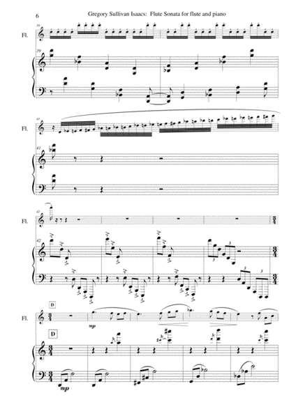 Gregory Sullivan Isaacs: Sonata for flute and piano