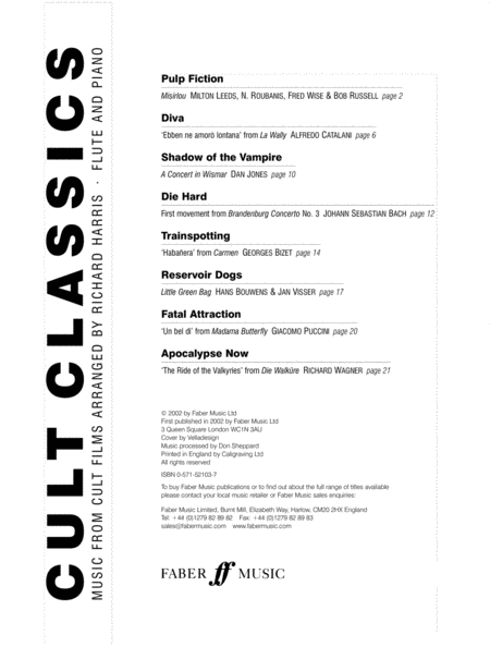 Cult Classics for Flute