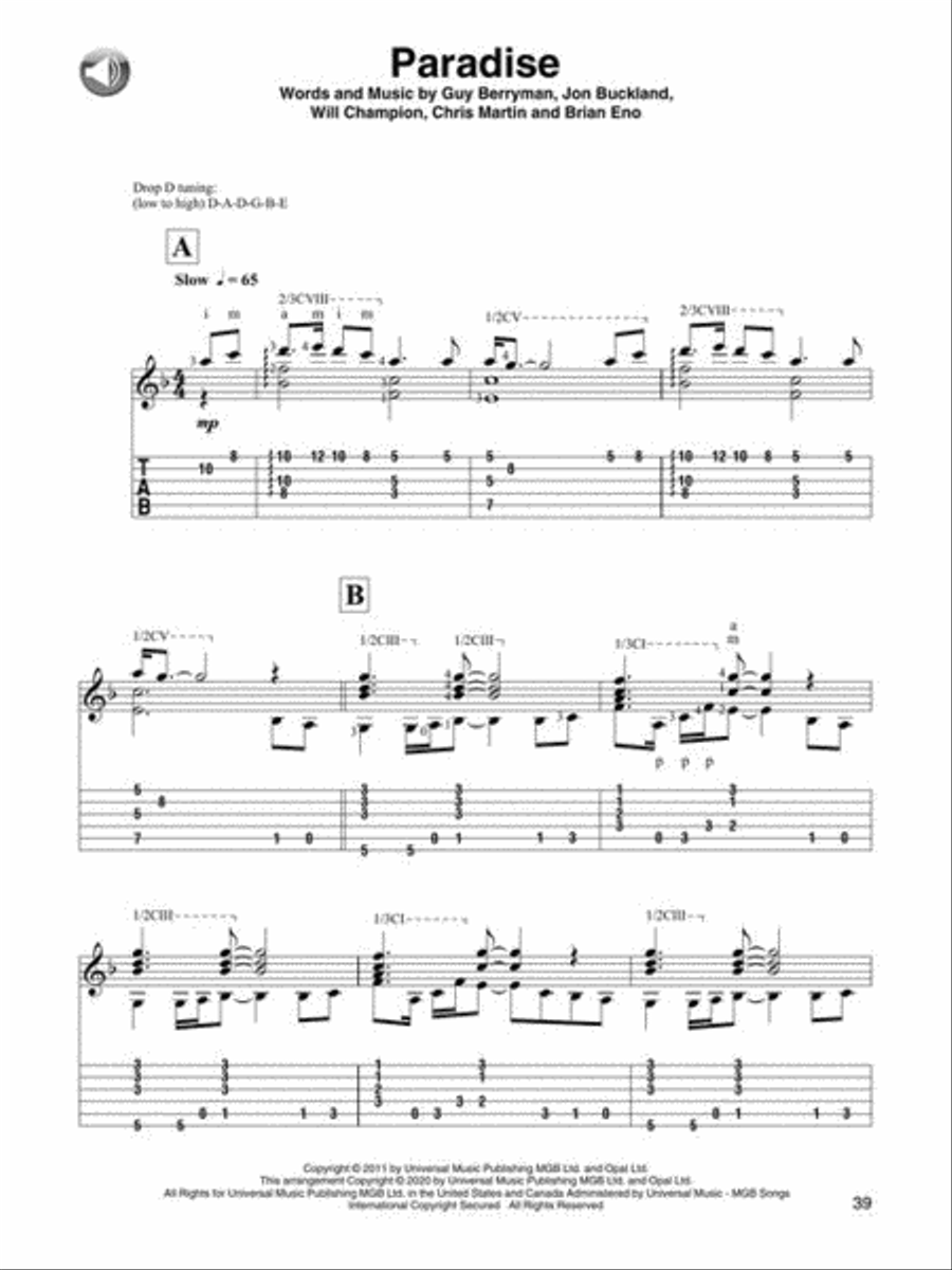 Pop Hits for Classical Guitar Acoustic Guitar scores gallery preview page 5