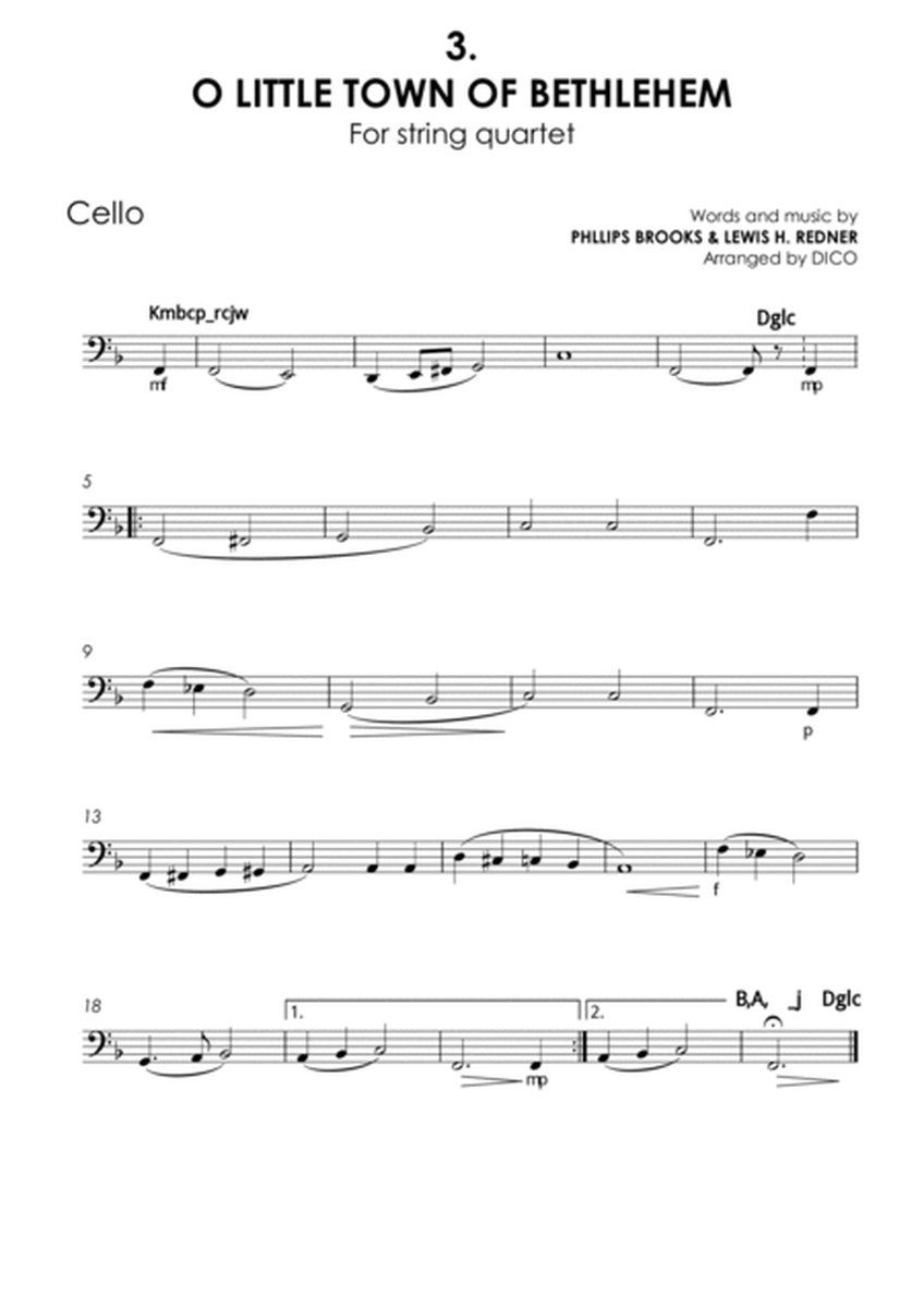 10 Christmas Carols for String Quartet, Vol. 1 - Cello image number null